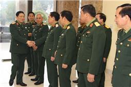 Đại tướng Ngô Xuân Lịch thăm và làm việc tại Bộ tư lệnh Quân khu